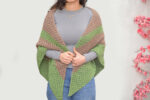 Kaki and Green shawl