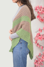 Kaki and Green shawl - Image 2