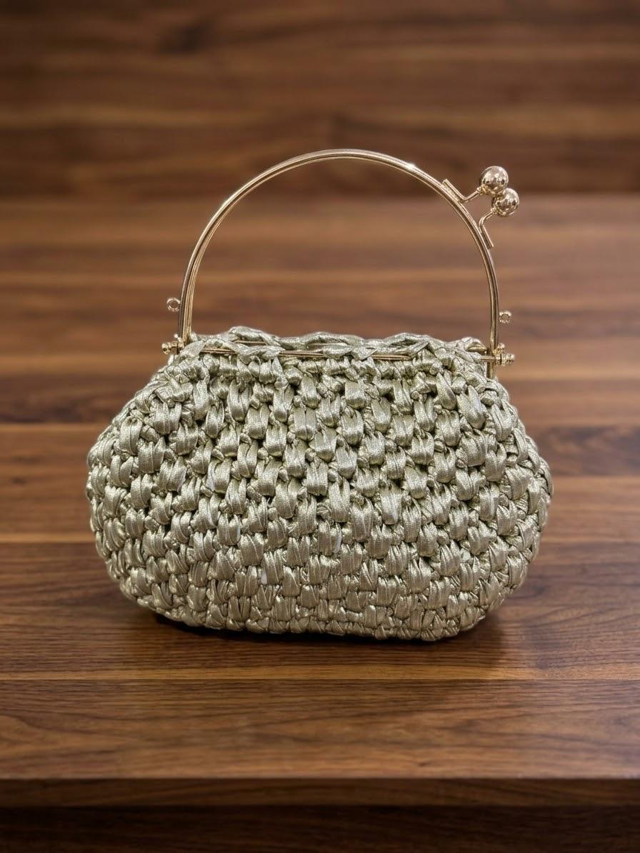 WhatsApp Image 2026-09-30 at 8.37.36 PM Gold leather Bag - Image 1